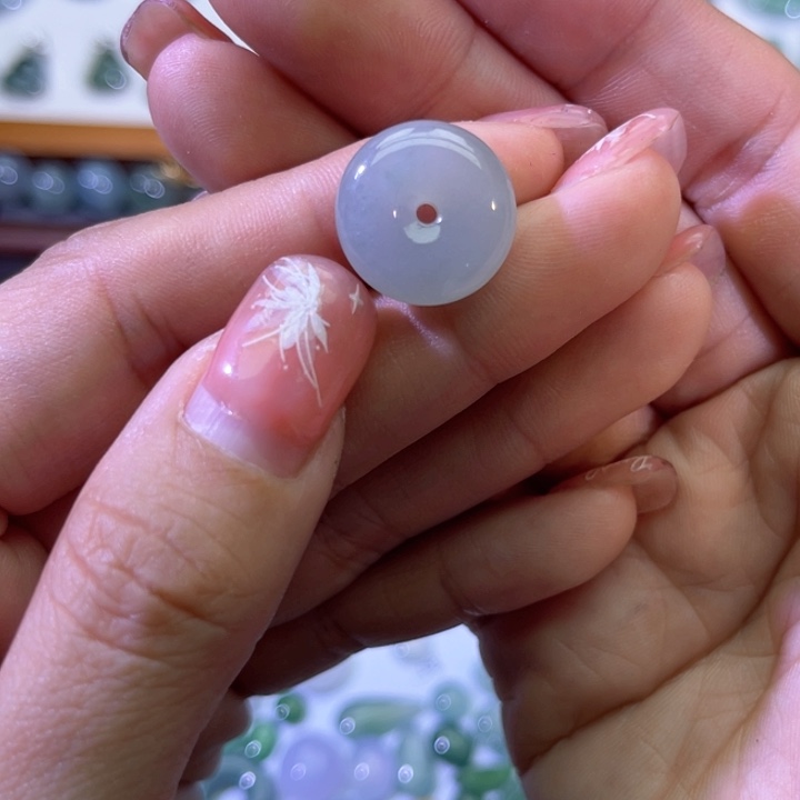 翡翠裸石天然翡翠平安扣