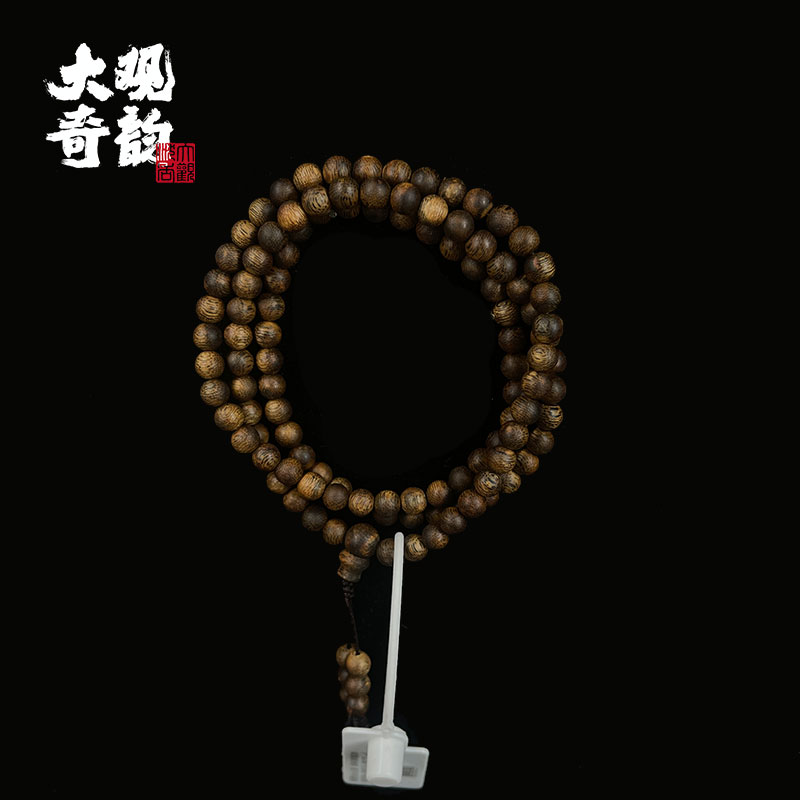 沉香【小阁藏春】G级6mm绿奇楠收藏沉香手串海南产区手工天然产地