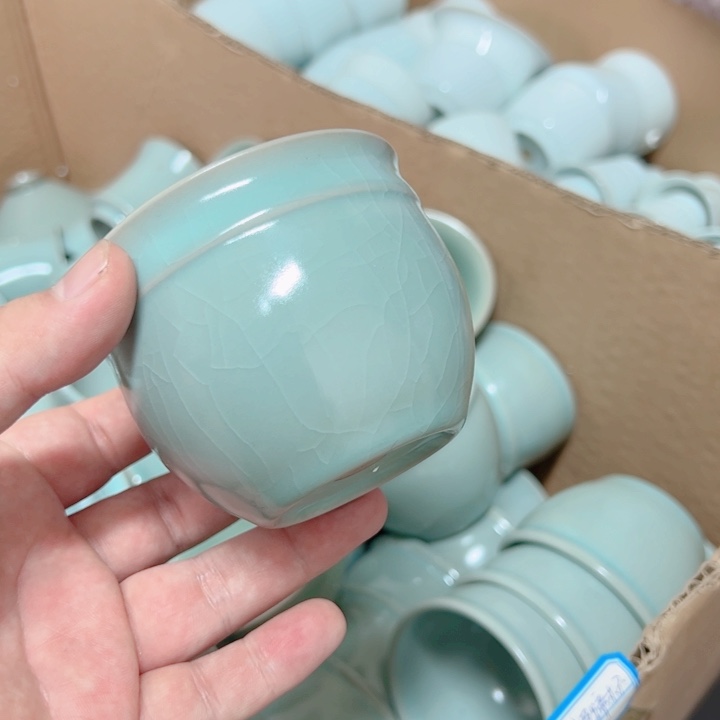 杯汝瓷原产地生产瑕品