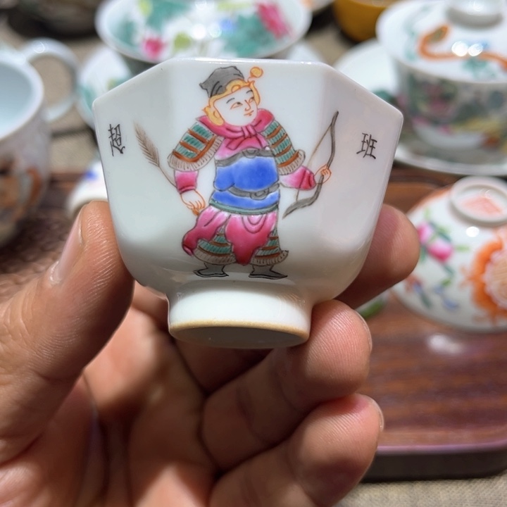 纯手绘精品盖碗杯