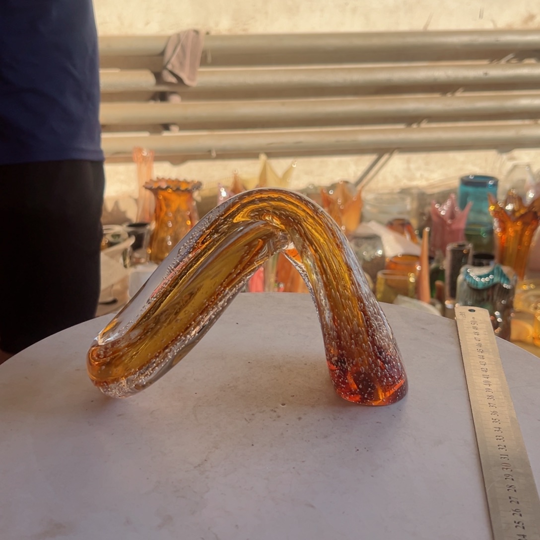 琥珀气泡高度14长23微瑕摆件