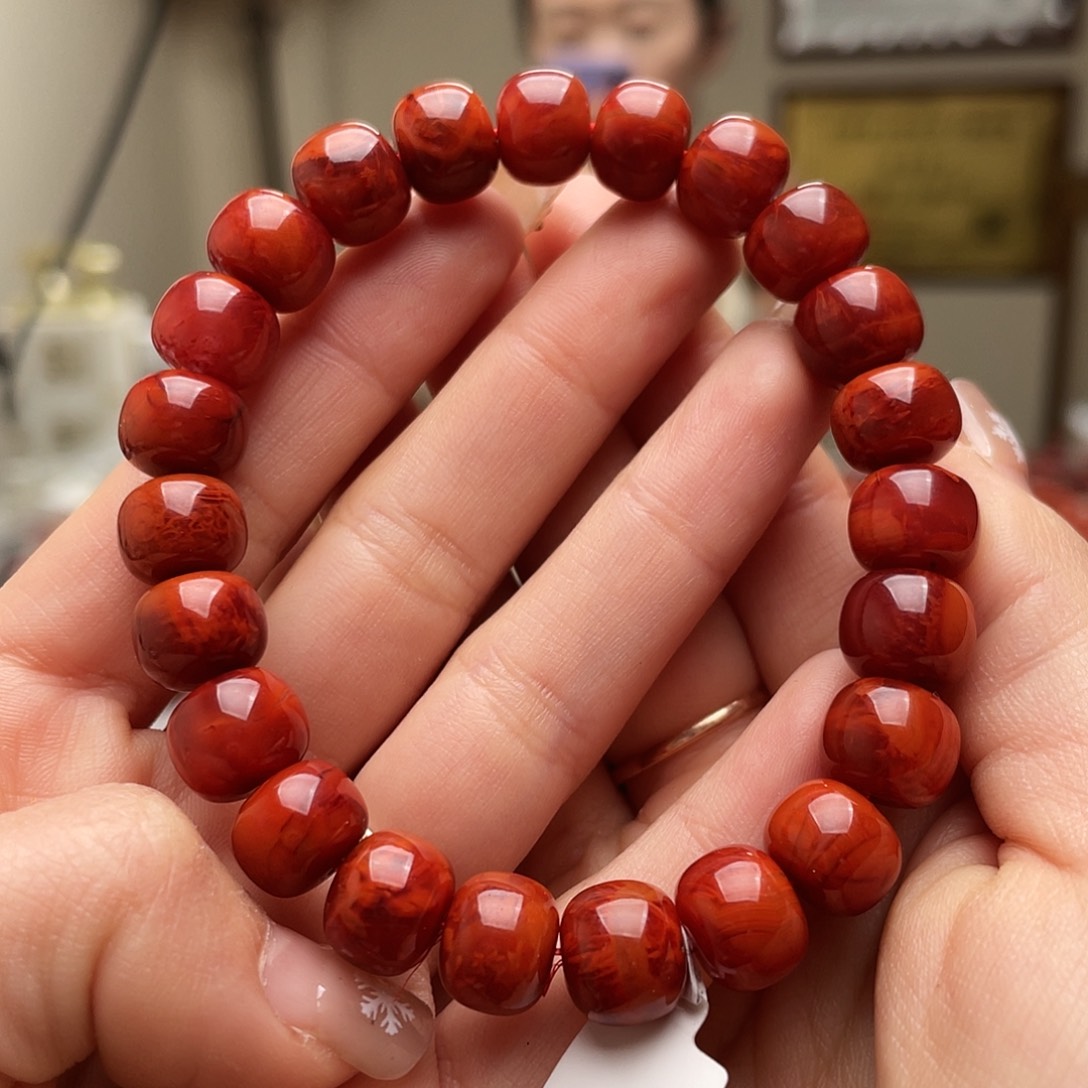 南红玛瑙手链未镶嵌懒*を