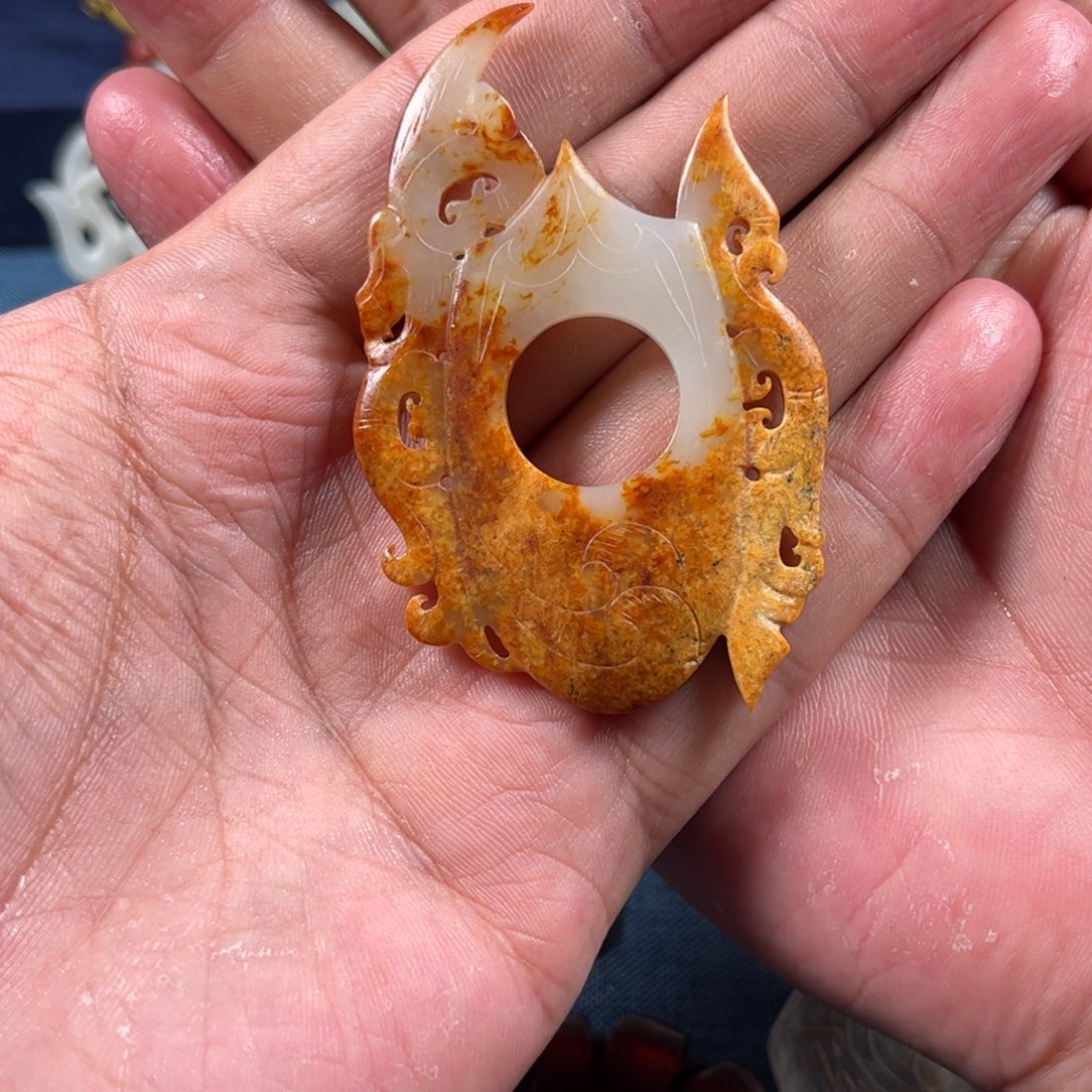 和田玉吊坠(不含链)未镶嵌金***9