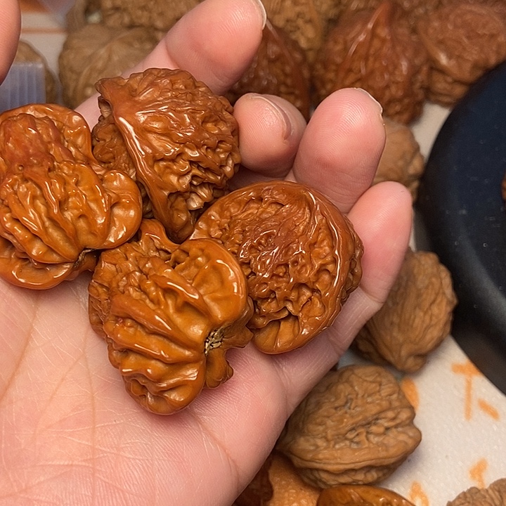 生***隆文玩核桃把件蛇头