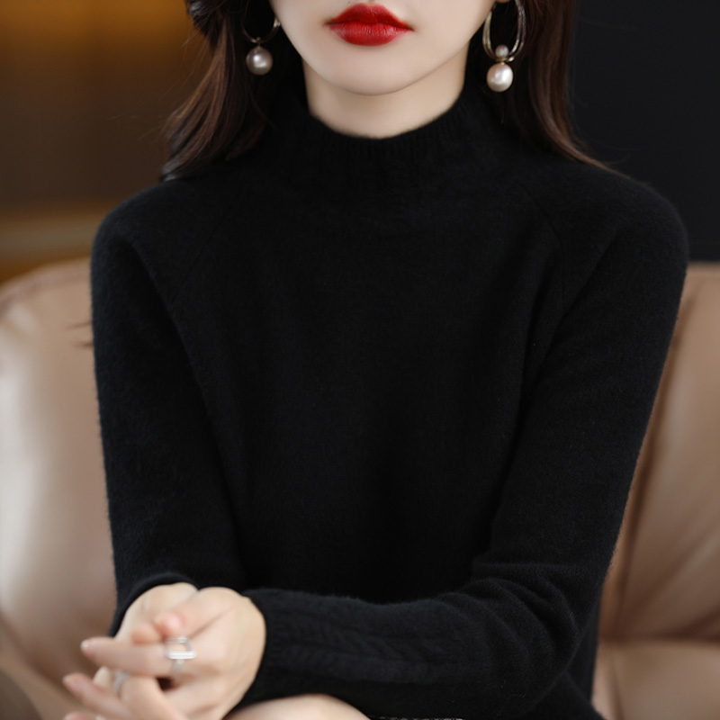 半高领针织衫女士毛衣