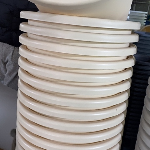 树脂四季9号米黄无托2个