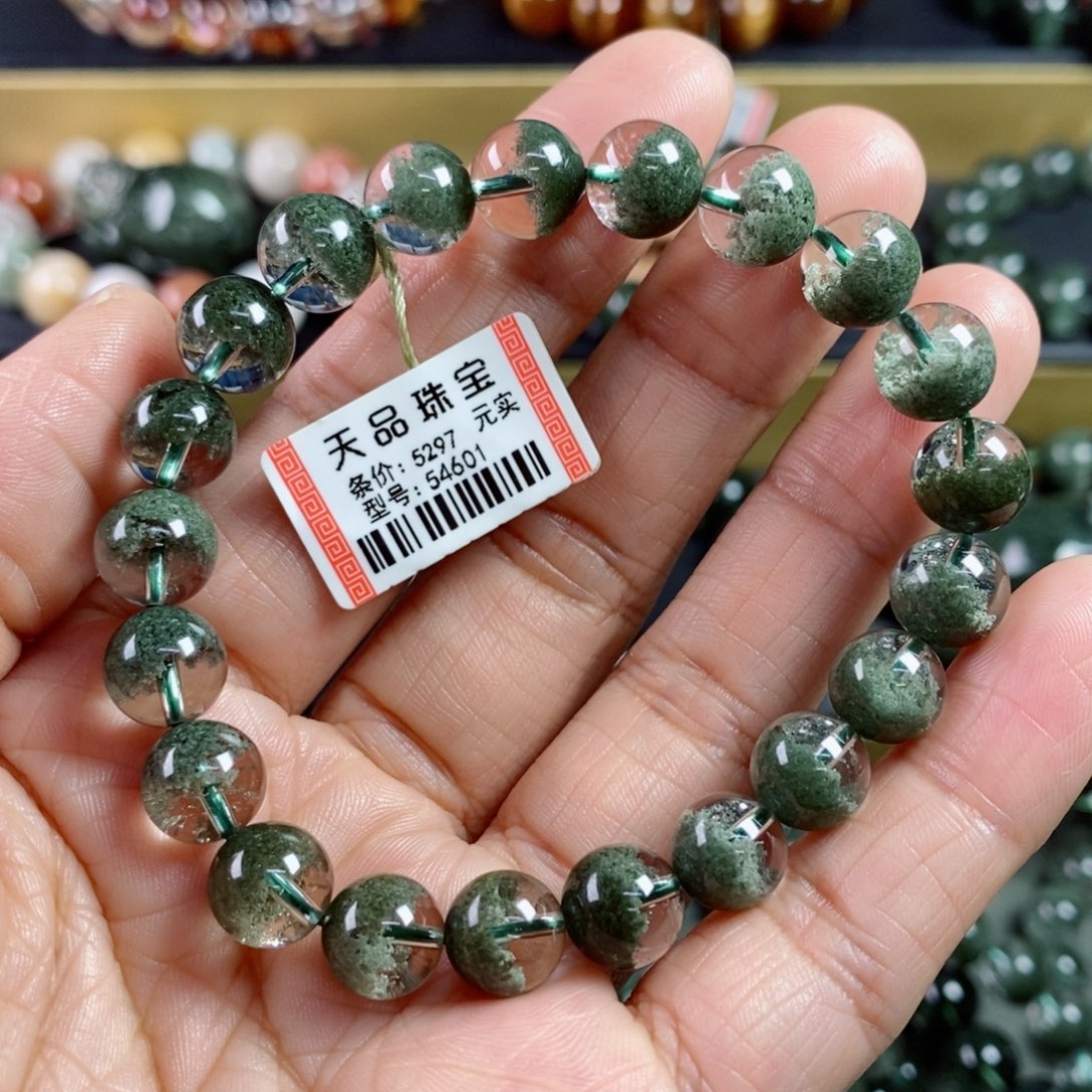 水晶手链未镶嵌绿幽灵手链54601
