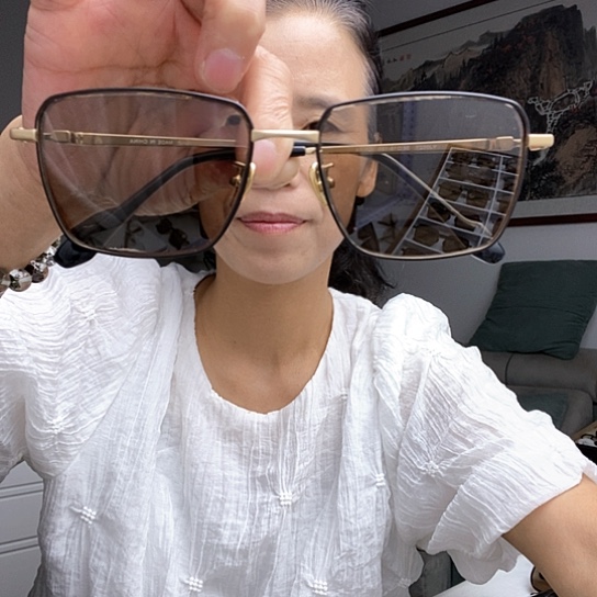 全框天然水晶石头镜