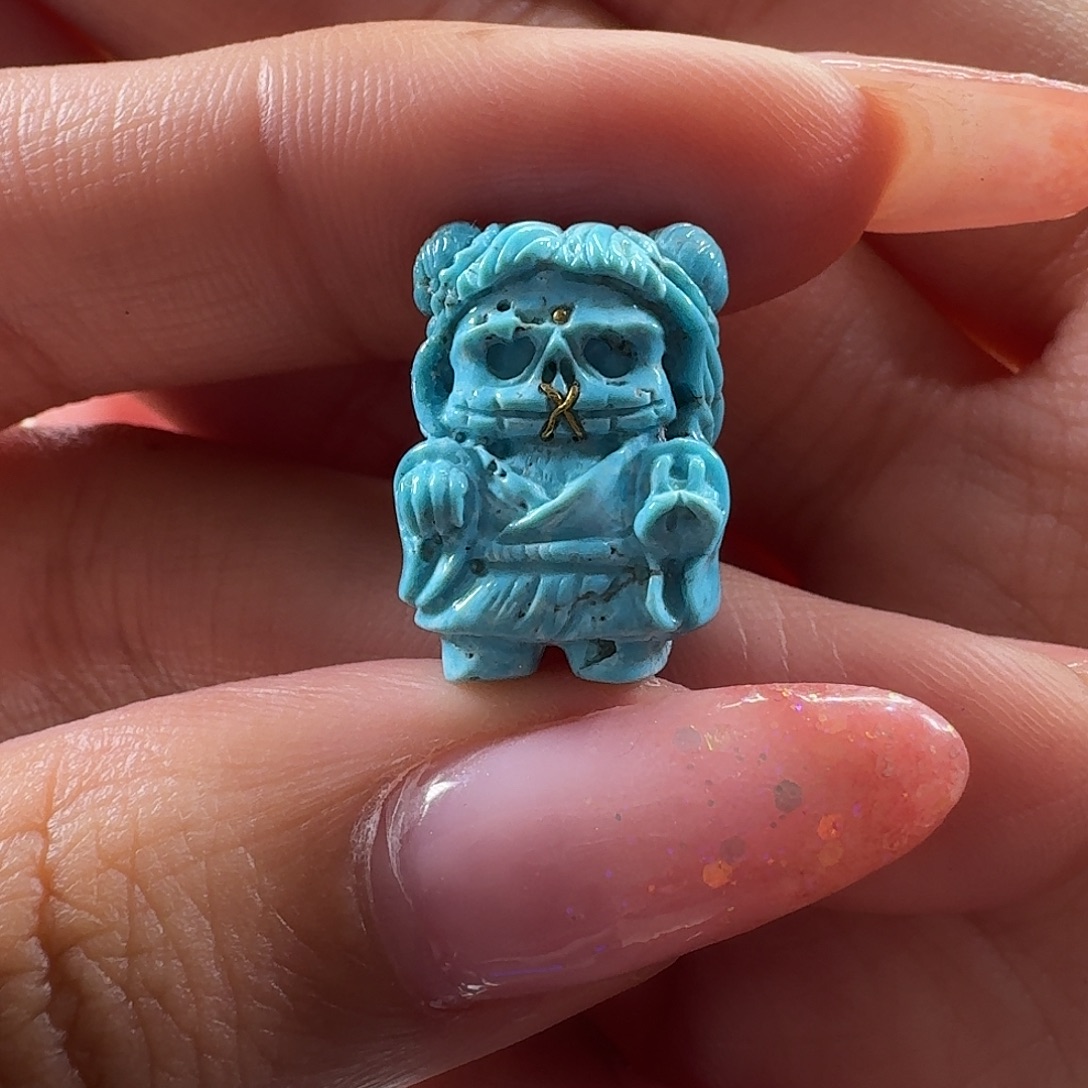 绿松石未镶嵌吊坠(不含链)阿呆比耶 