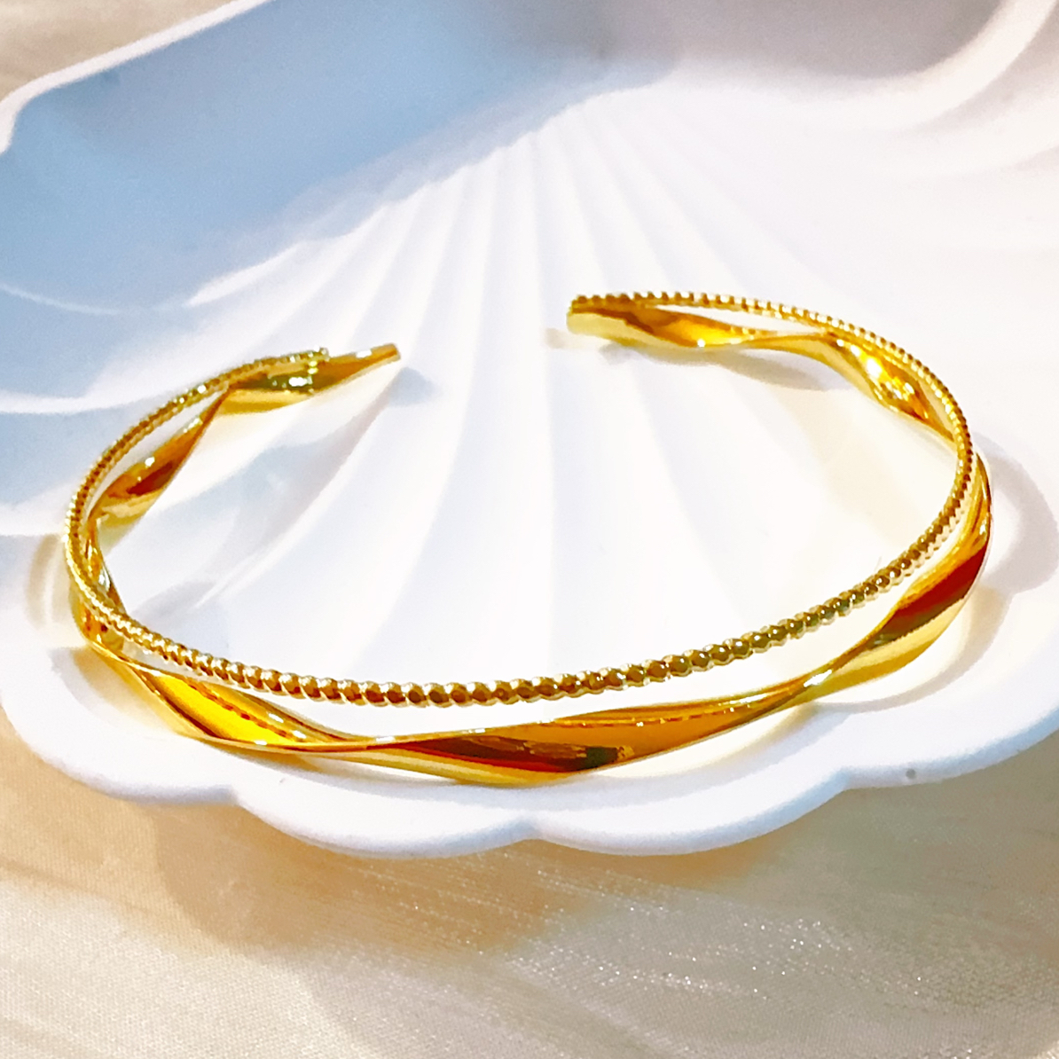 铜合金手镯 铜合金KS-00661号莫比乌斯手镯 开口（65公斤以下佩戴）