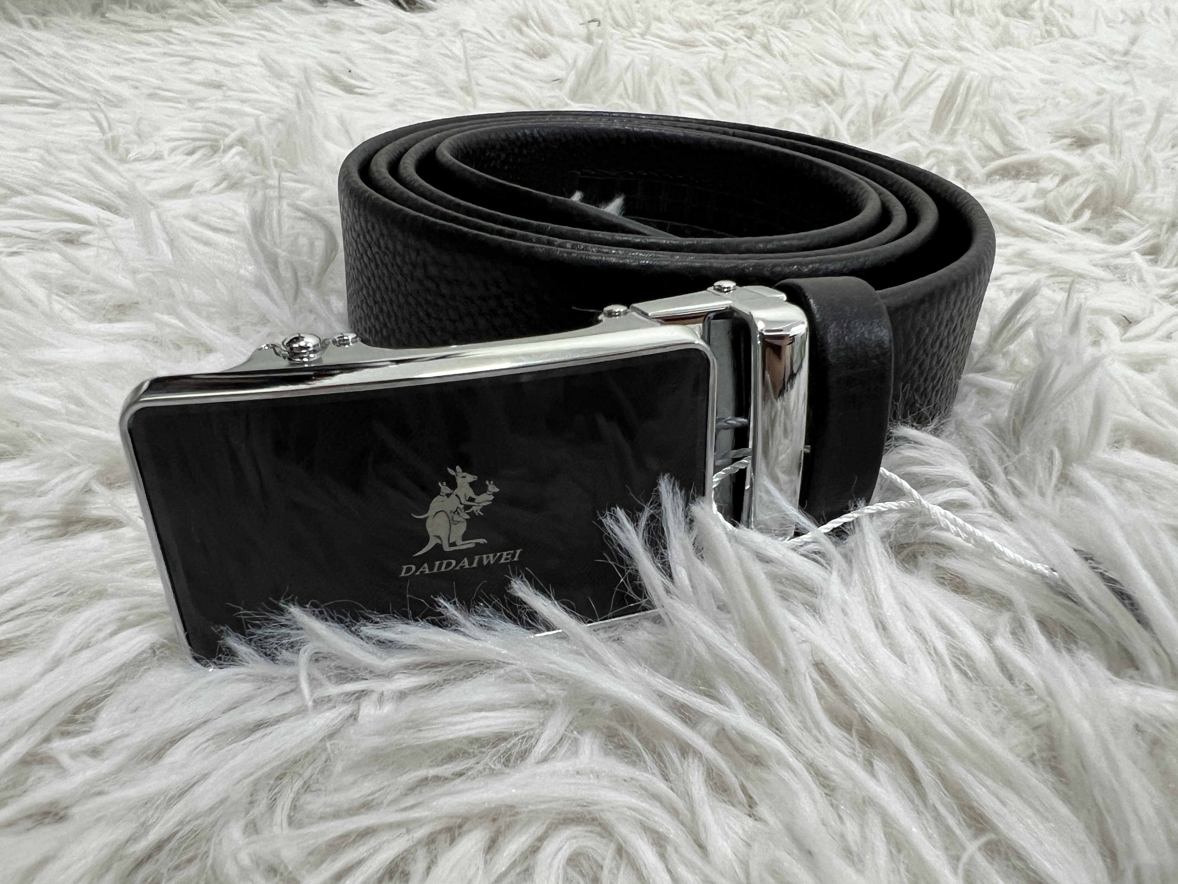 皮带男士袋鼠自动扣裤腰带潮休闲百搭