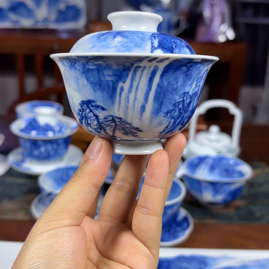 国一王老师手绘山水