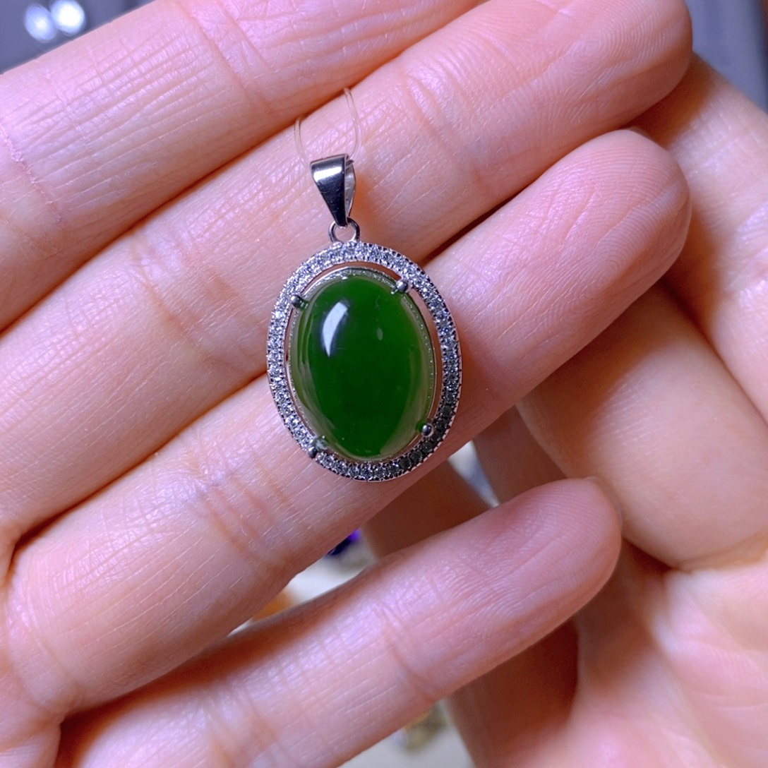 花***楼戒指银S925镶嵌橄榄石