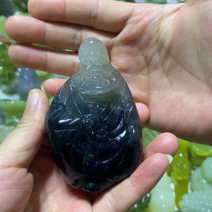 【闪购商品】未镶嵌蛇纹石玉把件