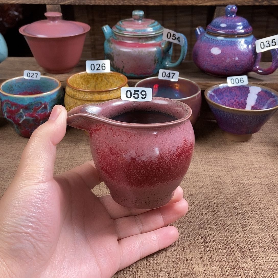 瓷片钧瓷茶壶艺术