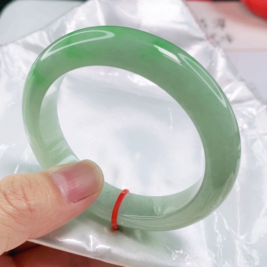 未镶嵌手镯翡翠空***籽54.3圈口