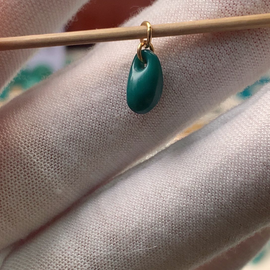 绿松石18K金镶嵌配饰