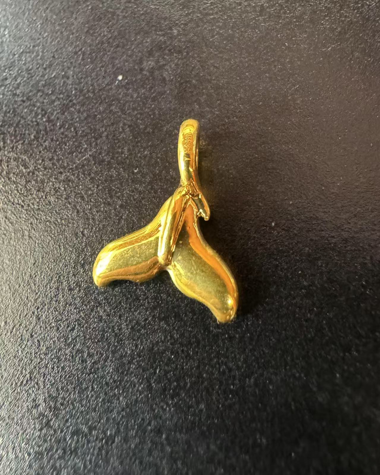 足金亮面鱼尾时尚精美爆款ZP50073