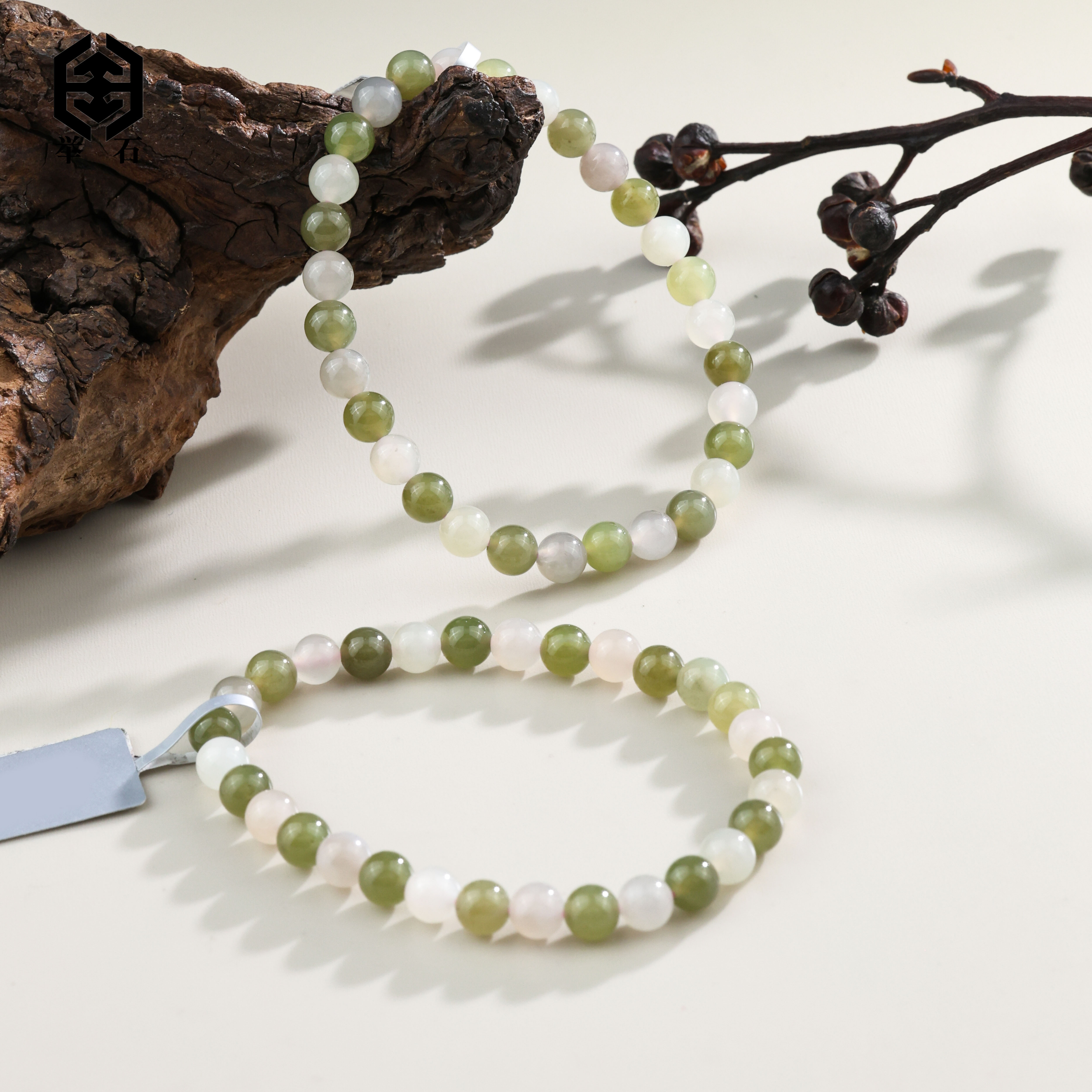 【举石精选】X1212-693-70和田玉手串（一件/多样性发/约5mm+）S