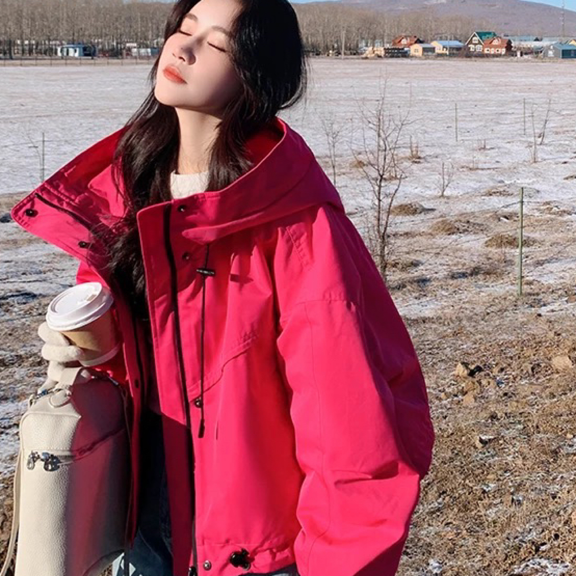 2626次品晴半圆贴标特厚冲锋衣外套B15-2