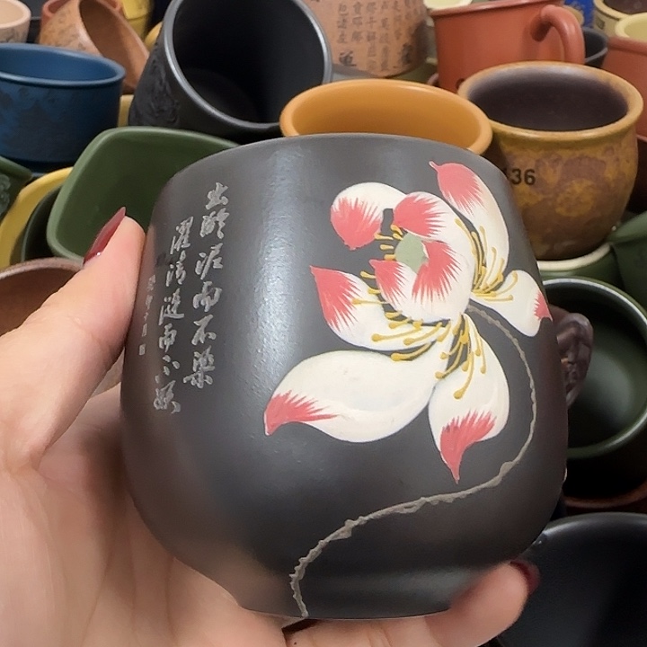 紫砂茶杯紫砂主人杯大放漏！