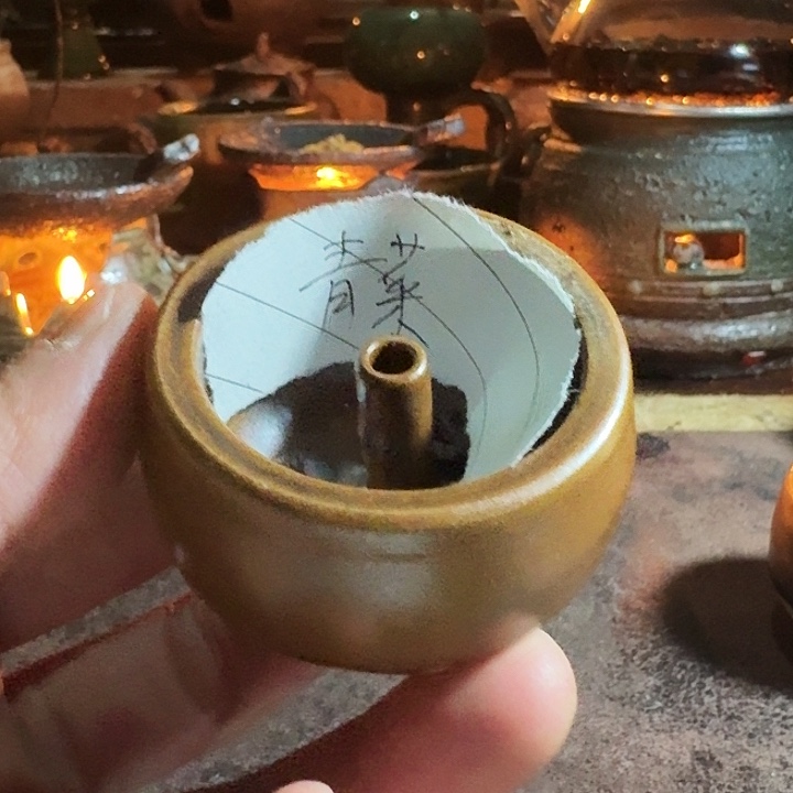 青****阿文手作温茶小油灯