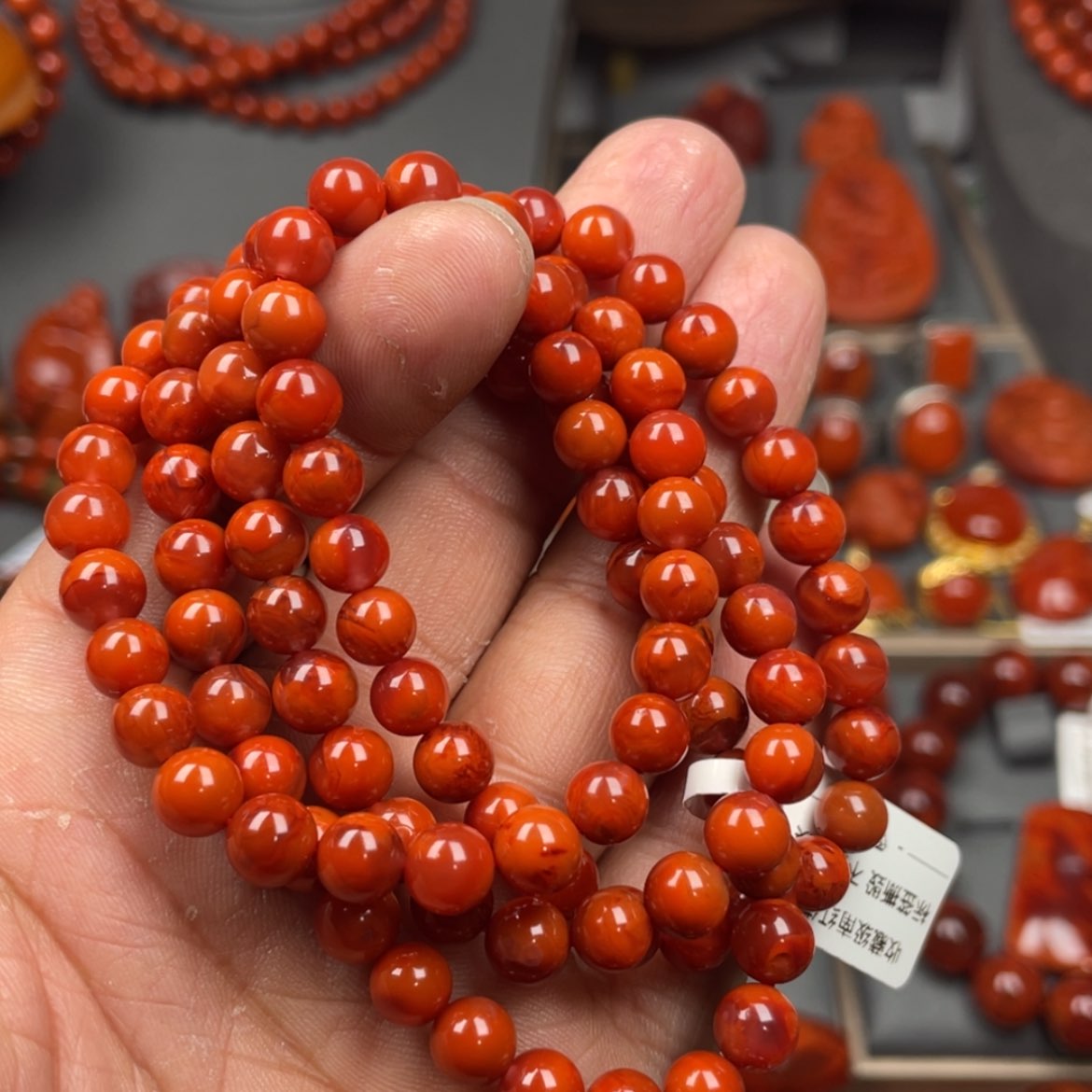【闪购商品】南红玛瑙珠宝奇石未镶嵌多圈6