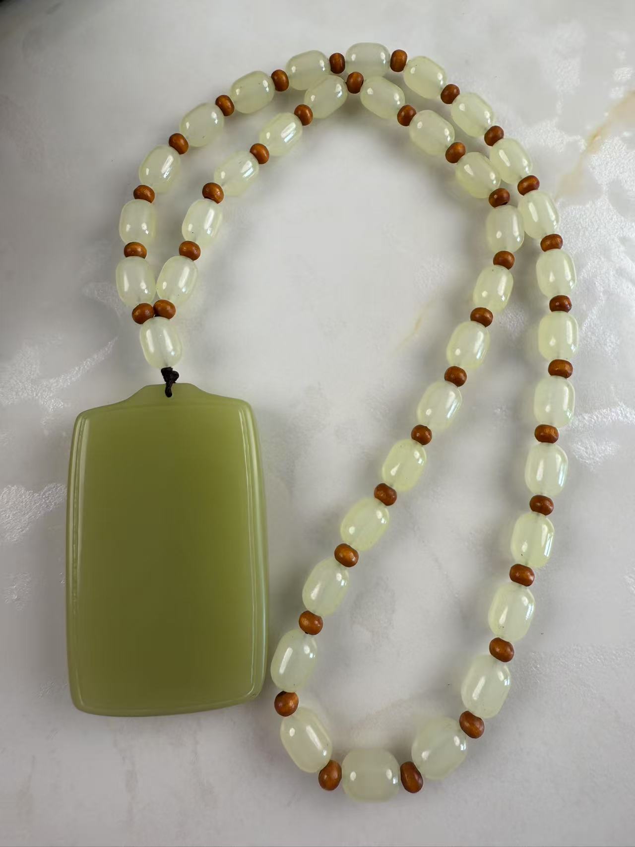 和田玉黄口无事牌1233