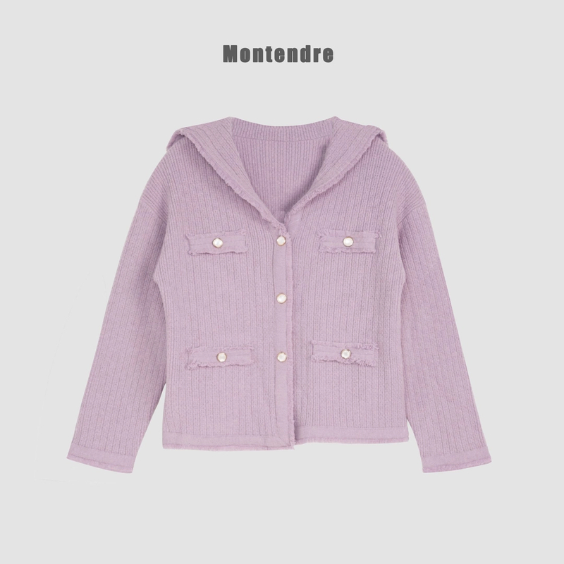 【Montendre】  秋季新款 M 简约时尚气质休闲百搭优雅针织衫