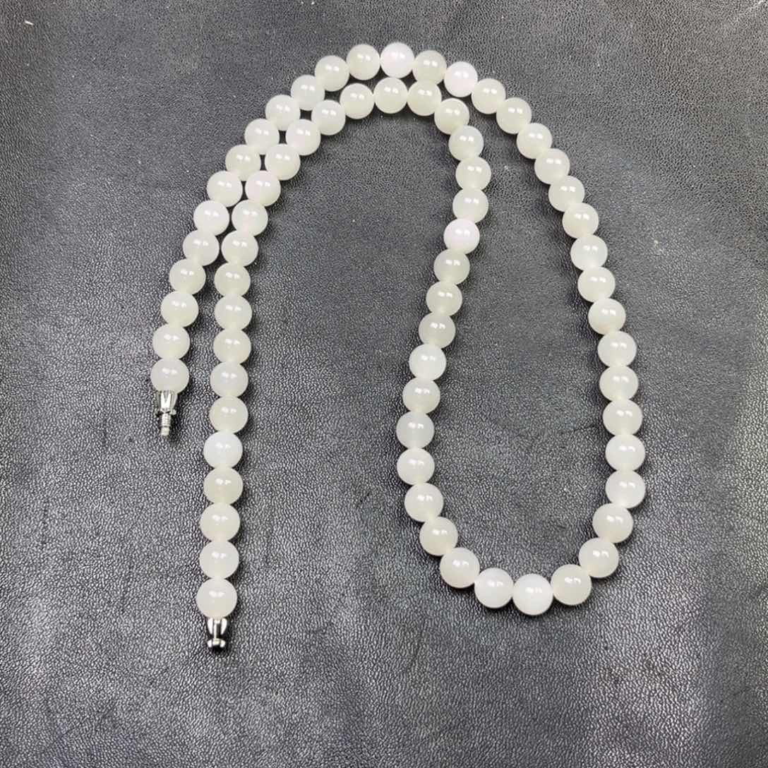 和田玉颈饰未镶嵌多样性野牛沟羊脂玉项链卡8货头