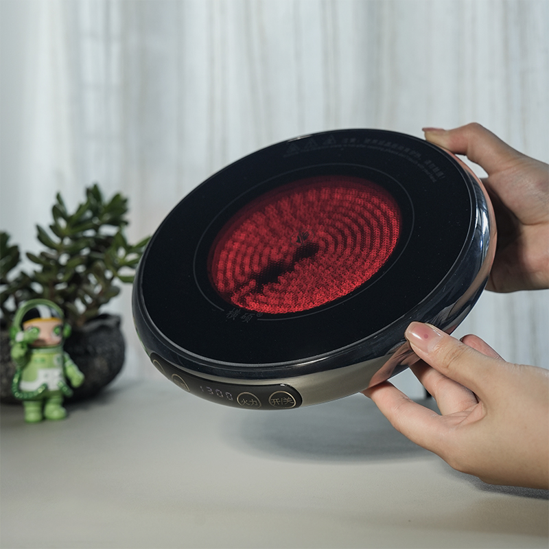 横硕金属电陶炉超薄小型煮茶器超薄电陶炉保温定时大功率电热炉