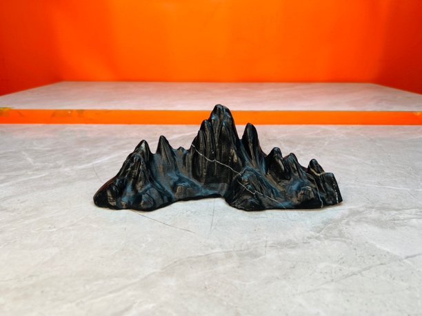 天然灵璧石雕刻家居办公桌文房茶宠鱼缸造景观赏摆件尺寸24 8 9