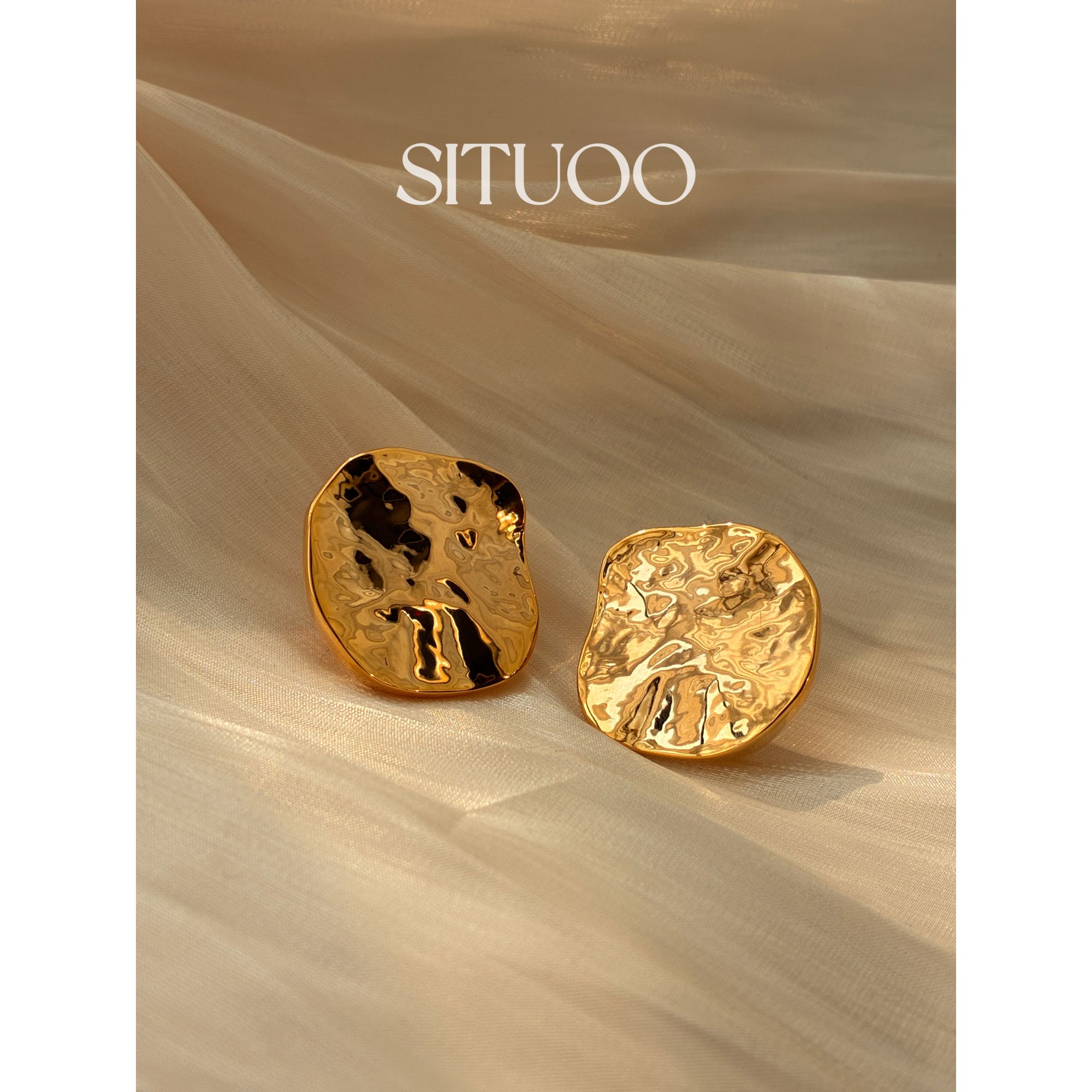 SITUOO饰图“永恒”轻奢复古耳饰气质个性法式简约小众
