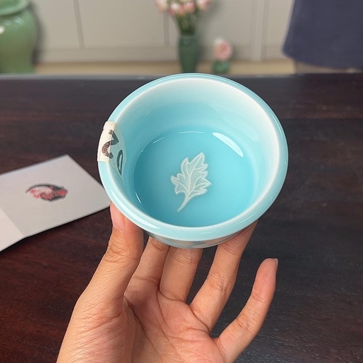 龙泉云间青瓷小米茶器