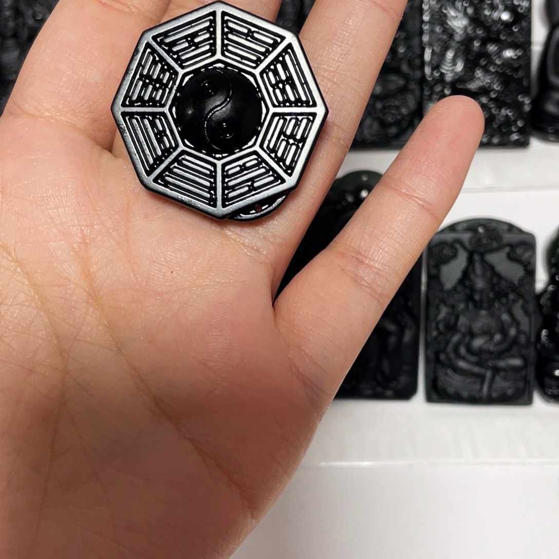 ༊***࿐蛇纹石玉未镶嵌颈饰