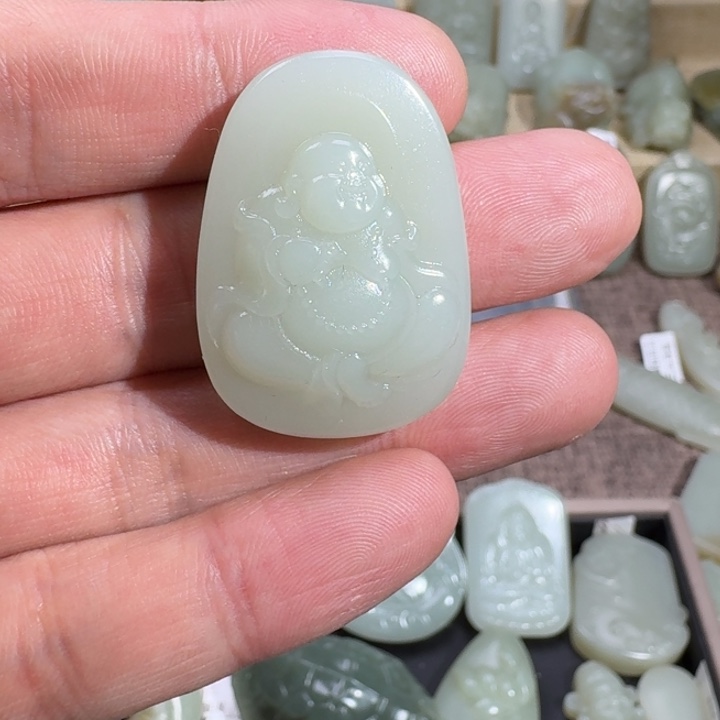 和田玉（糖玉）挂件未镶嵌