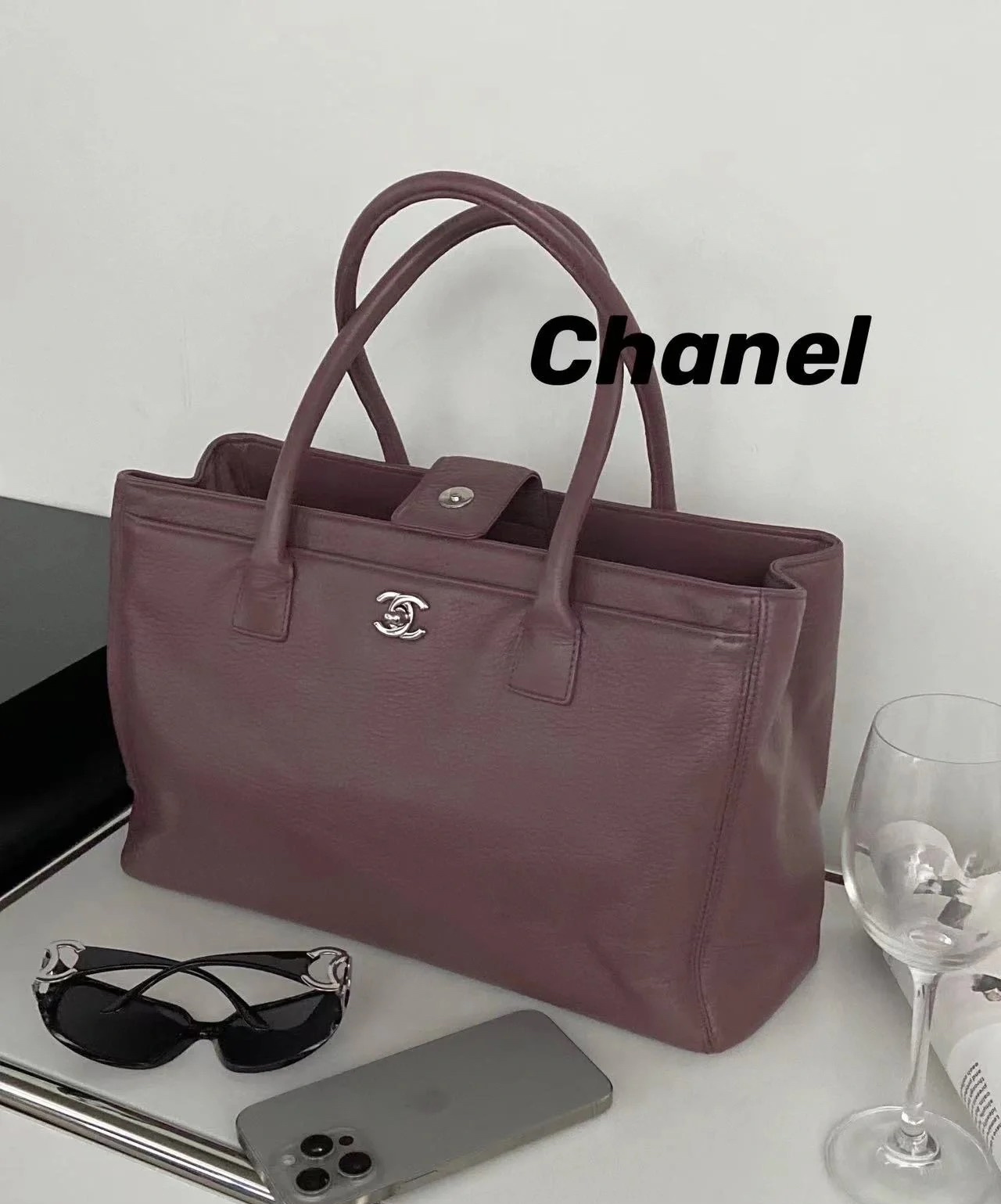 95新 Chanel/香奈儿 中号cerf托特包 13733752