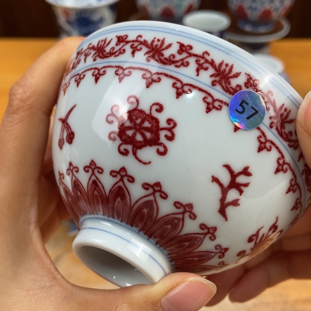 手绘现代茶具非古董