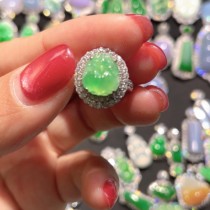 A***_翡翠银S925镶嵌颈饰