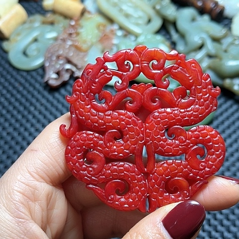 白玉菩提吊坠摆件