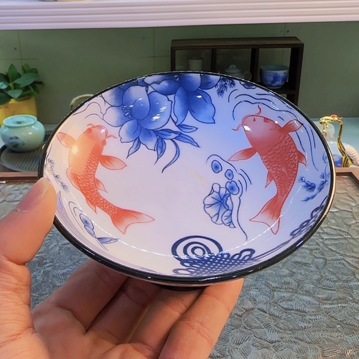 青花瓷器茶具套装旅行茶具茶叶罐