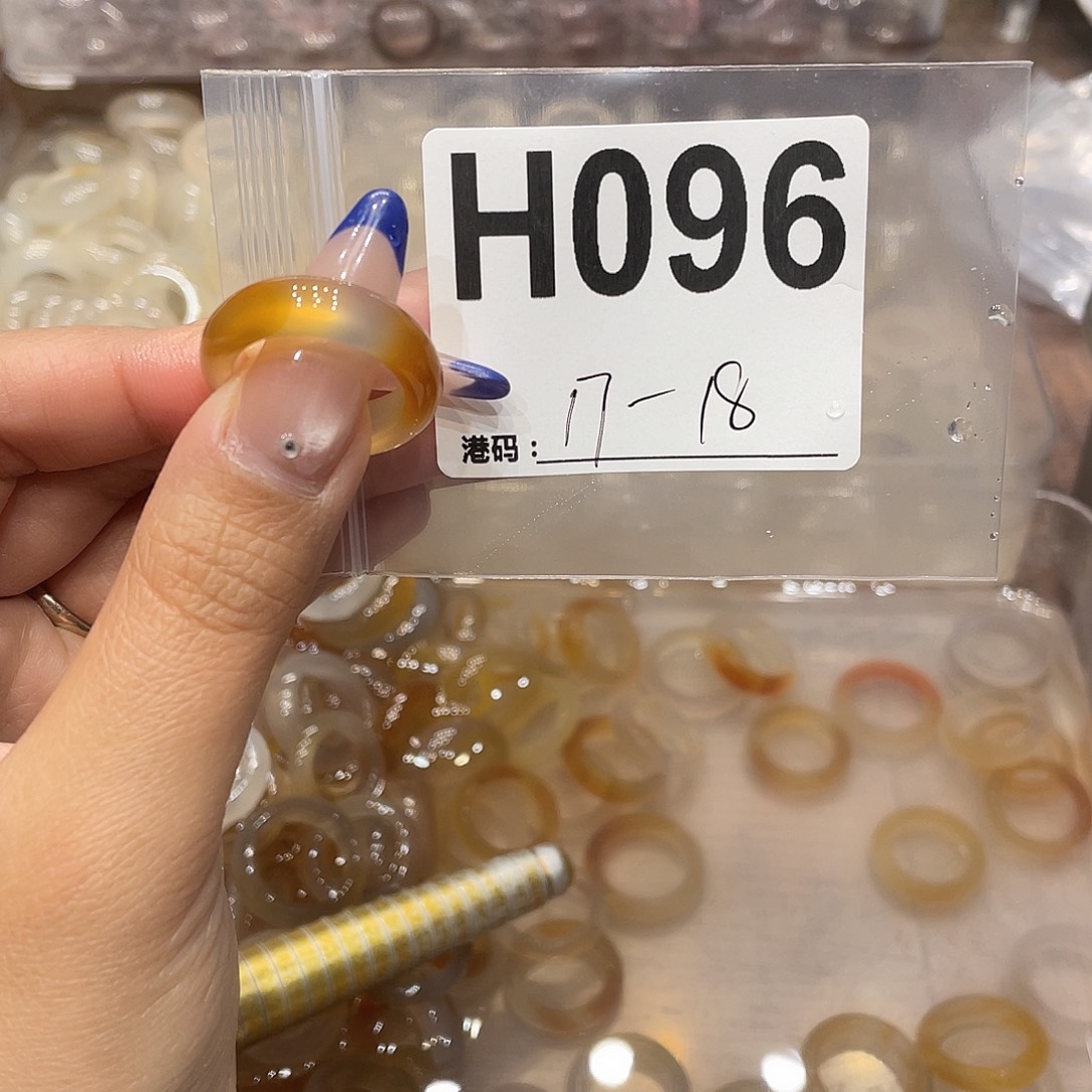 玛瑙/玉髓未镶嵌戒指096