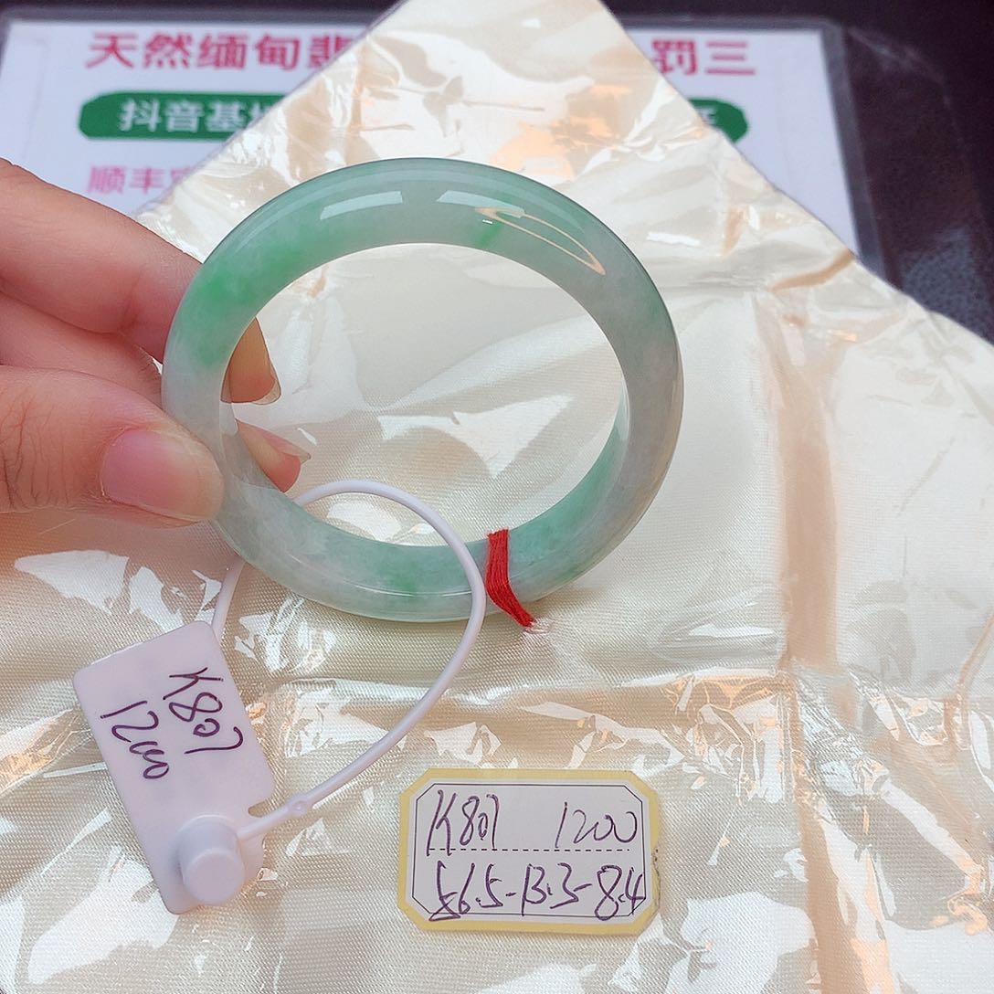 翡翠手镯未镶嵌3***店缅甸翡翠