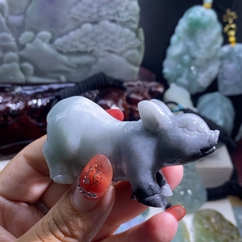 【闪购商品】颈饰未镶嵌翡翠猪