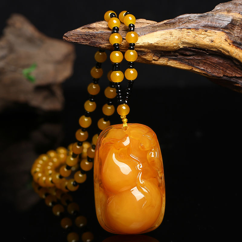 蜜蜡吊坠项链---------------