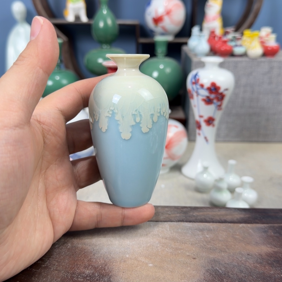 陶瓷手工小花器摆件