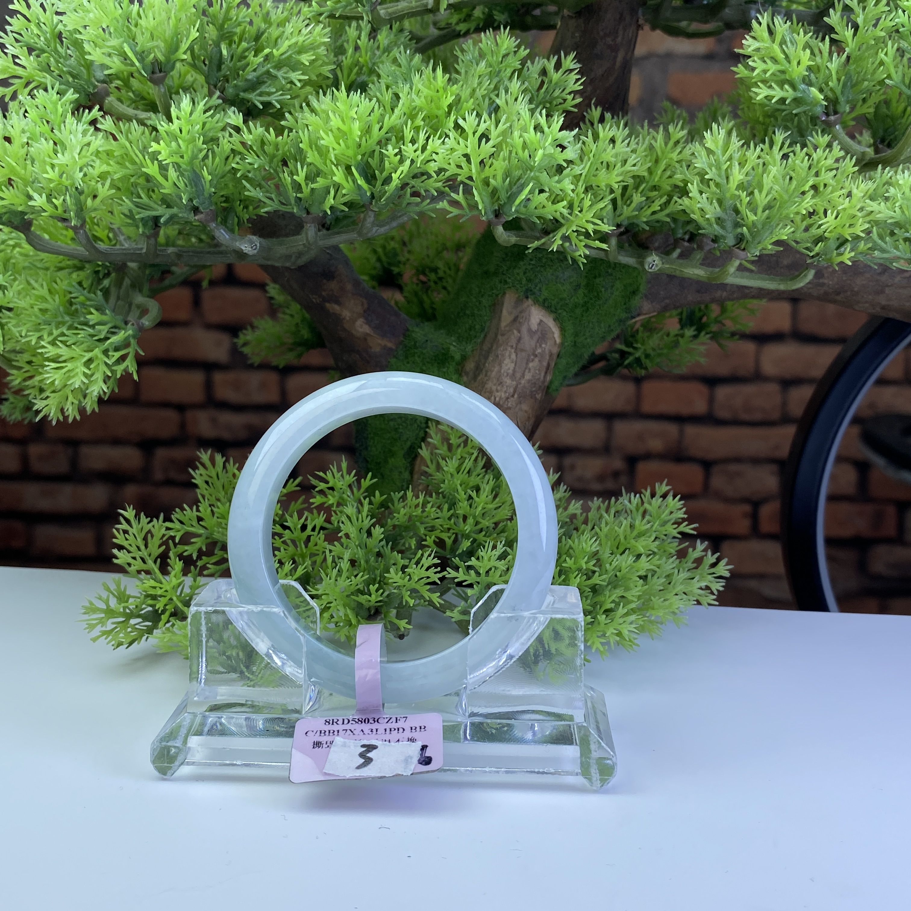 54.8【刀客砍价王】妮妮-天然缅甸A货翡翠手镯 N3