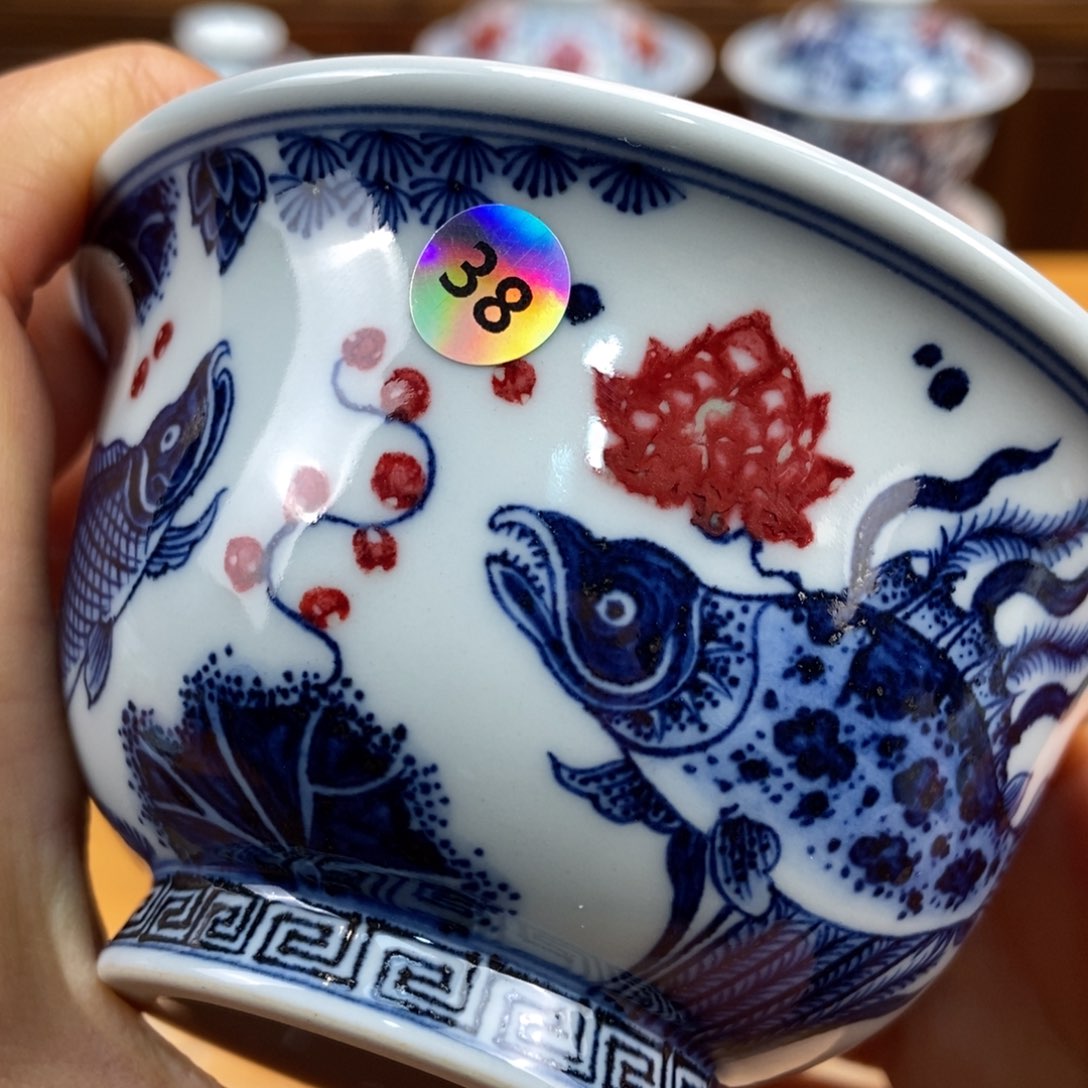 手绘现代茶具非古董