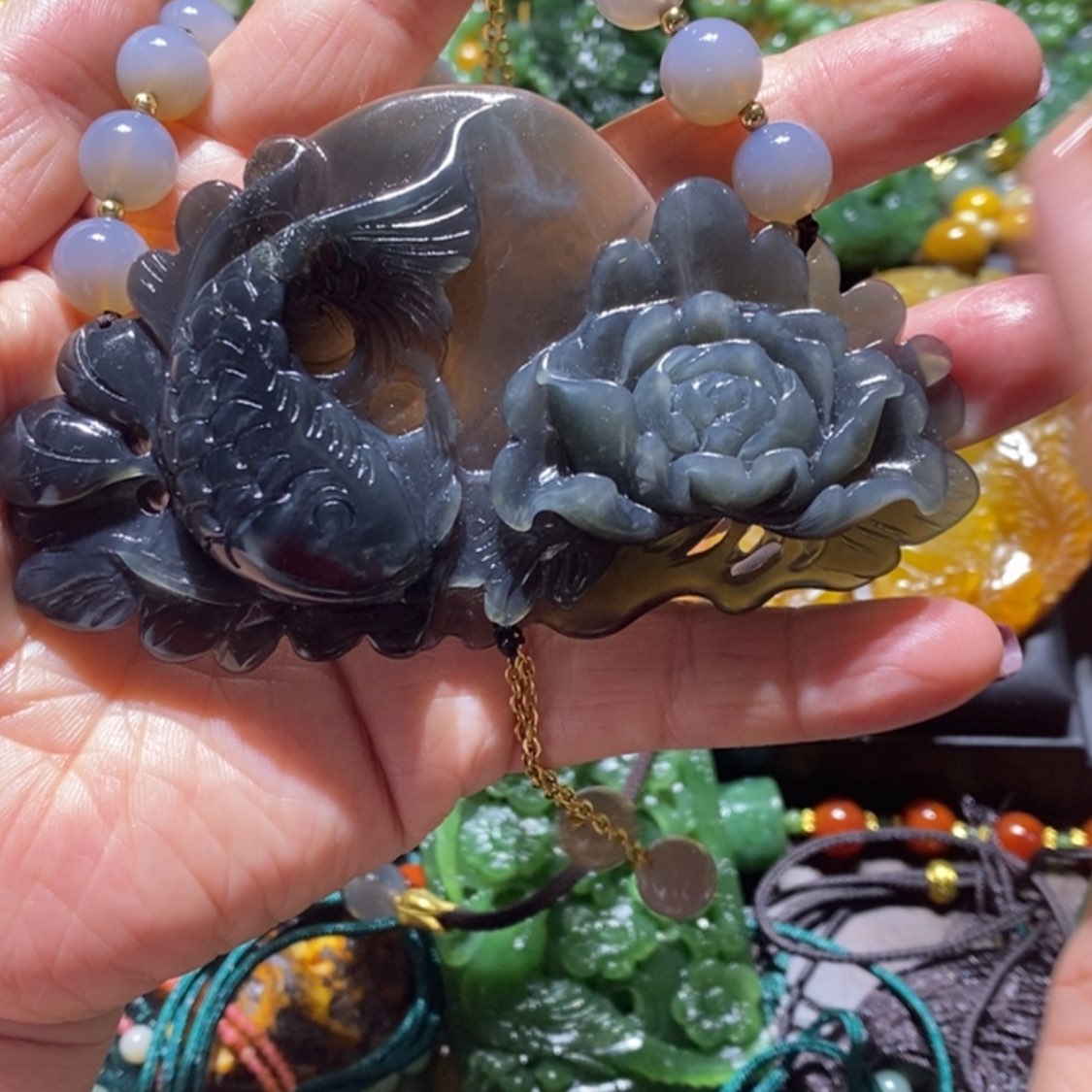 【闪购商品】岫玉毛衣链未镶嵌