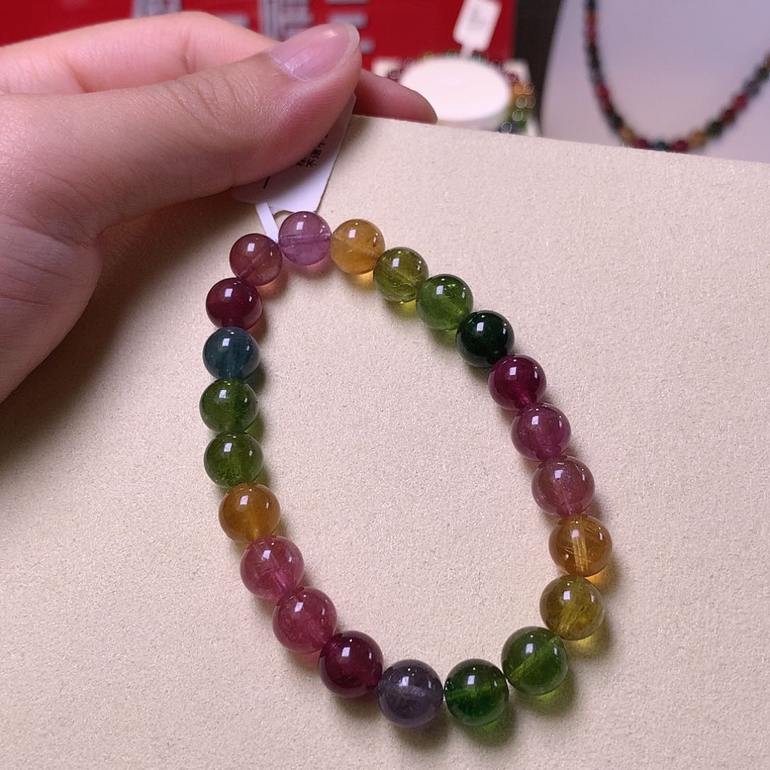 碧玺手串未镶嵌碧玺